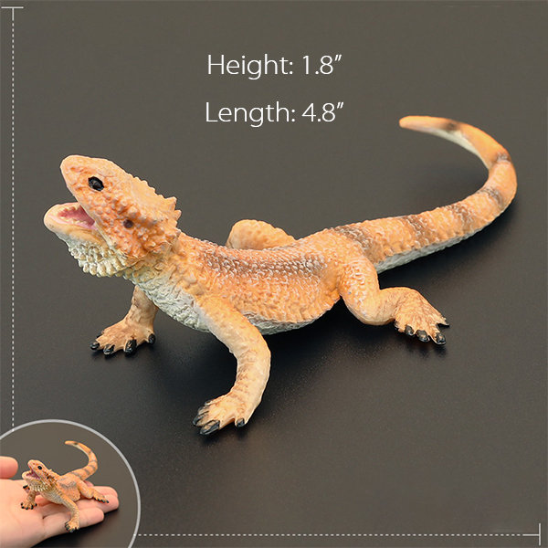 2 Pcs Plastic Lizards Toys Educational Lizards Artificial Model