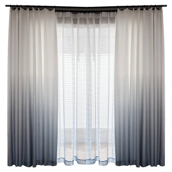 Gradient Curtains - Cloth - 2 Pcs - 4 Sizes - ApolloBox