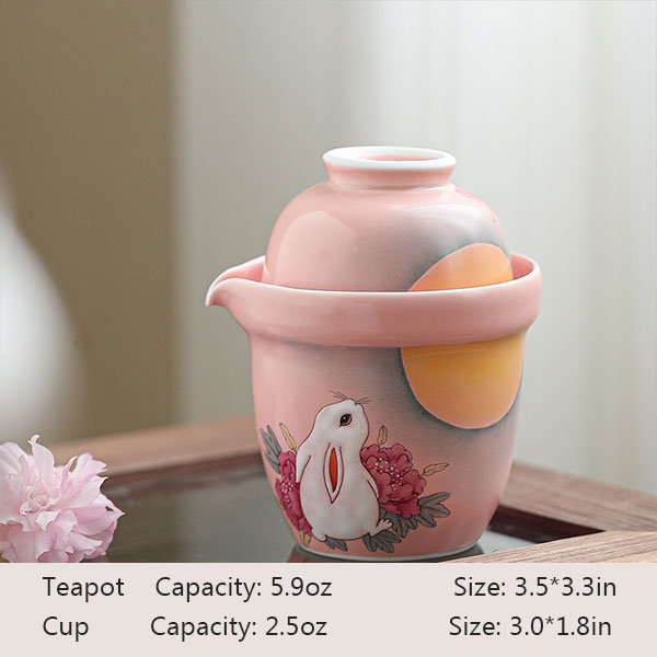 Pink Bunny Teapot - Ceramic - A Whimsical Addition to Your Tea Time -  ApolloBox