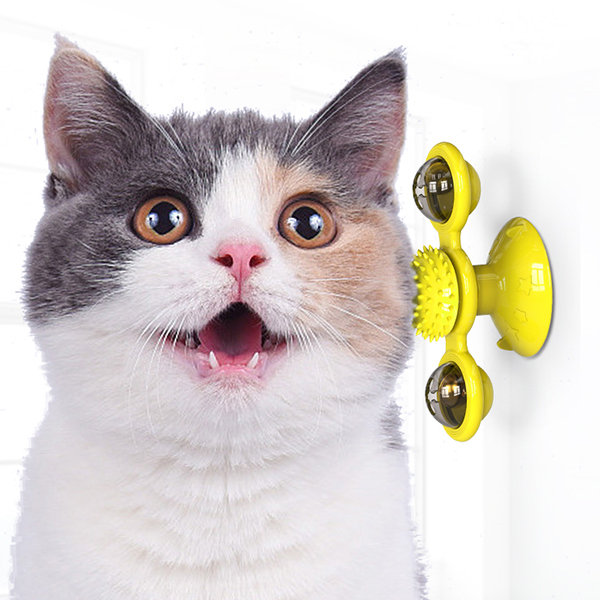 Glowing Light BulbTumbler Cat Treat Dispenser Toys Interactive