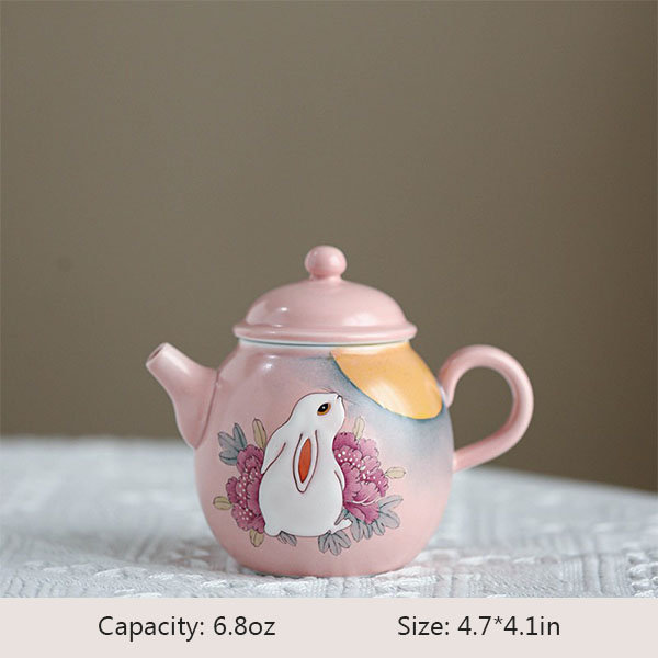 Pink Bunny Teapot - Ceramic - A Whimsical Addition to Your Tea Time -  ApolloBox