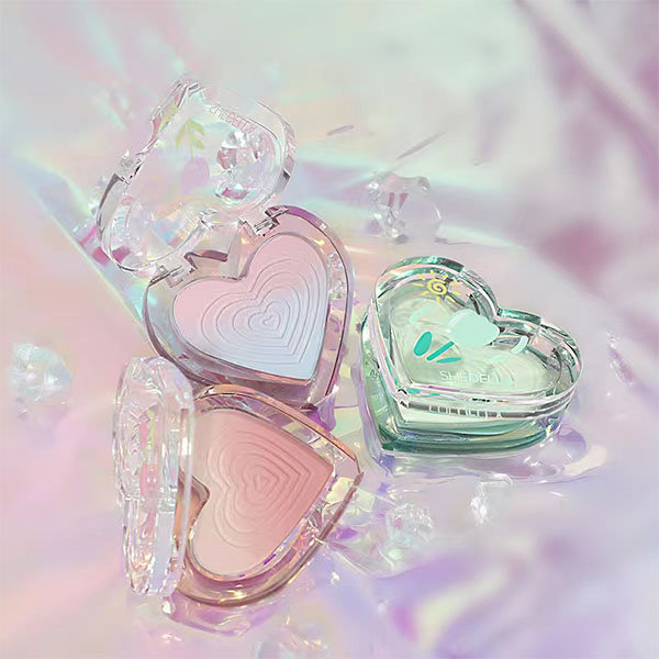 Pretty Heart Blush - Purple - Blue - 6 Colors - ApolloBox