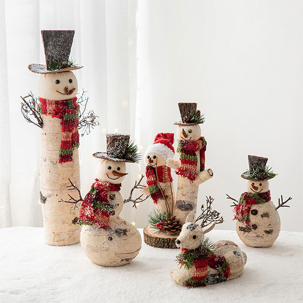 Christmas Snowman Ornament - Birchwood - Foam - 5 Patterns from Apollo Box
