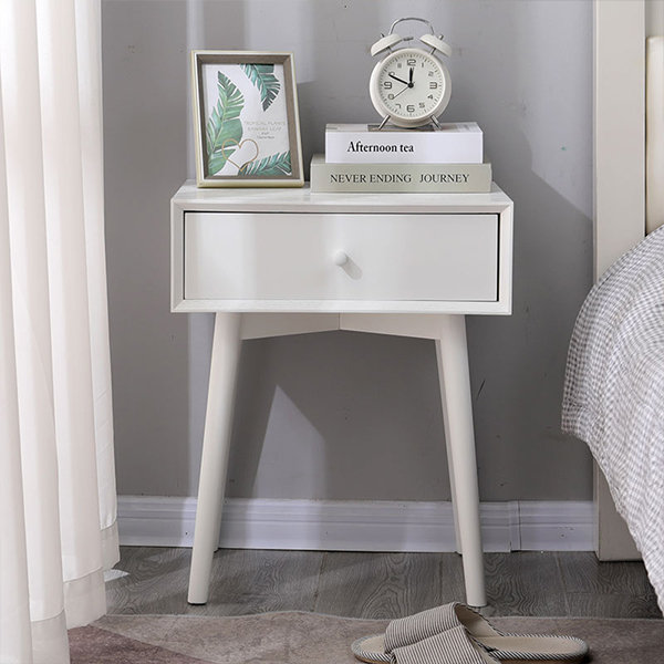 Simple Modern Bedside Table - Pinewood - Beige - Light Gray - 4 Colors  Available from Apollo Box