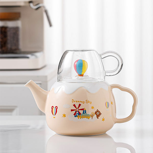 Tranquillo Aike Cream/Orange Teapot – MarketSpice