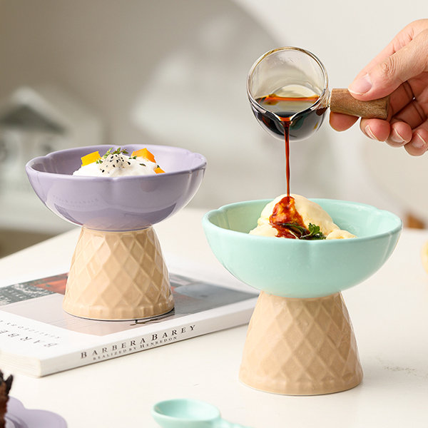 INS Fashion Colour Ceramic Small Bathtub Bowl Baking Roast Creative Baby  Bowls Dessert Ice Cream Smoothie Snack Bol Coupe Salade