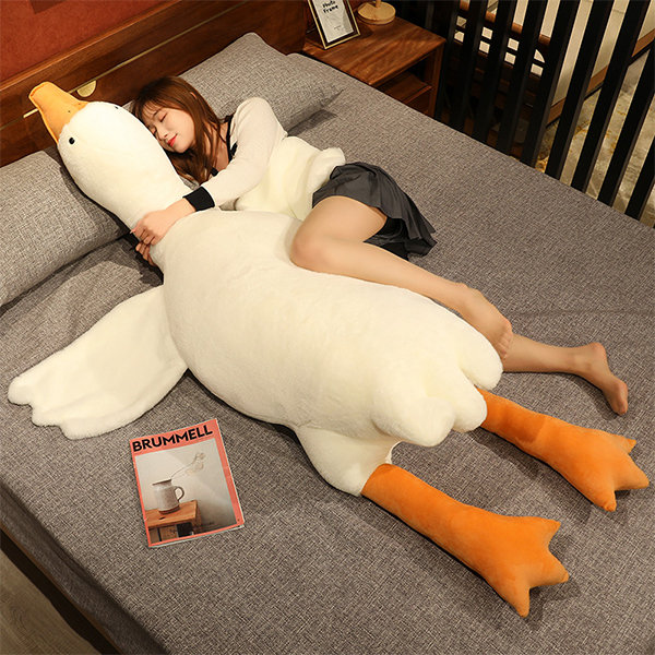 Big White Goose Pillow - Plush - 2 Sizes  from Apollo Box