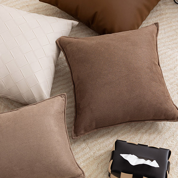 Modern Pillowcase - Plush - White - Gray - 3 Colors - 2 Sizes