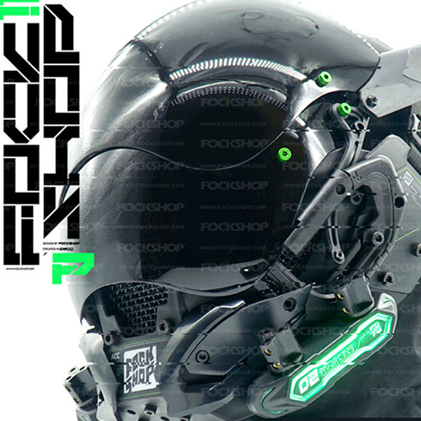 Futuristic Cyberpunk Face Mask