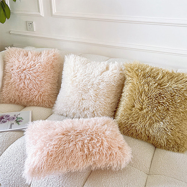 Soft Throw Pillow - Plush - Cotton - 2 Sizes