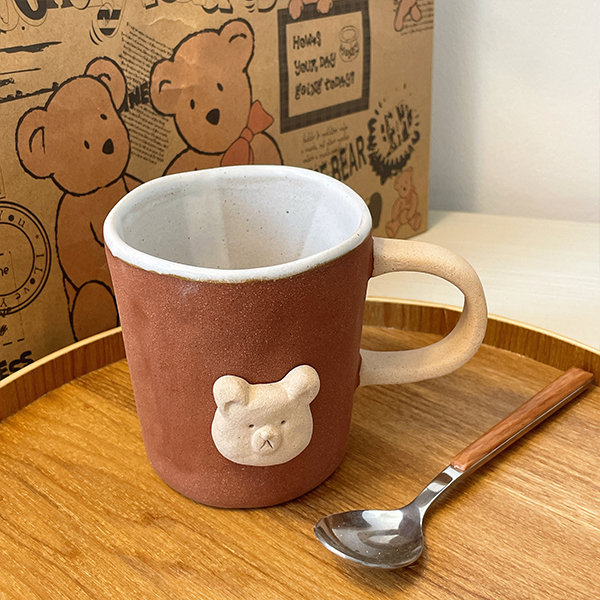 Cute Bear Mug - Ceramic - 3 Patterns - ApolloBox