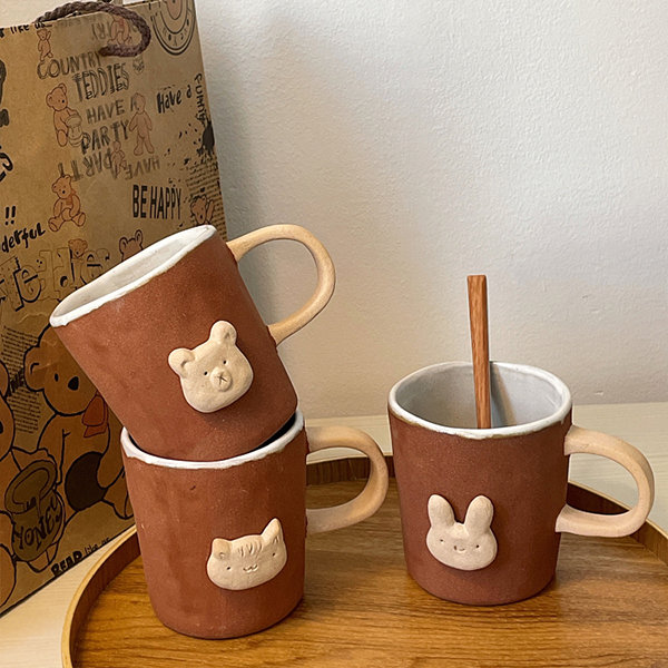 Simple Ceramic Mug - Minimalist - 4 Patterns Available from Apollo Box