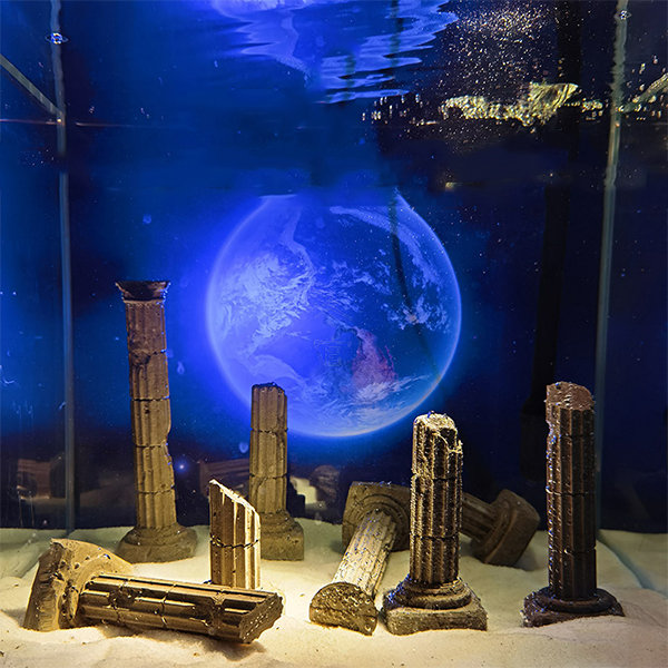Roman Column Fish Tank Landscaping - Cement - Aquarium Decor - 2 Sizes -  ApolloBox
