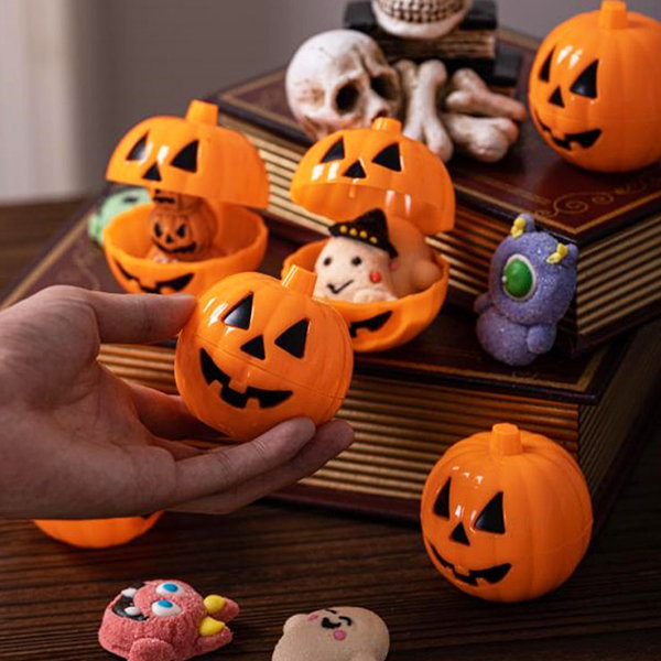 Halloween Pumpkin Candy Box - Plastic - For Kids - Set Of 4