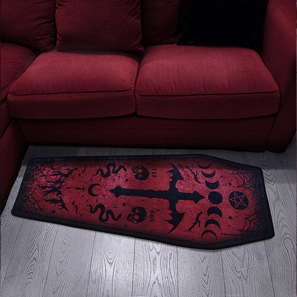 Vampire Inspired Rug - Polyester And Rubber - ApolloBox