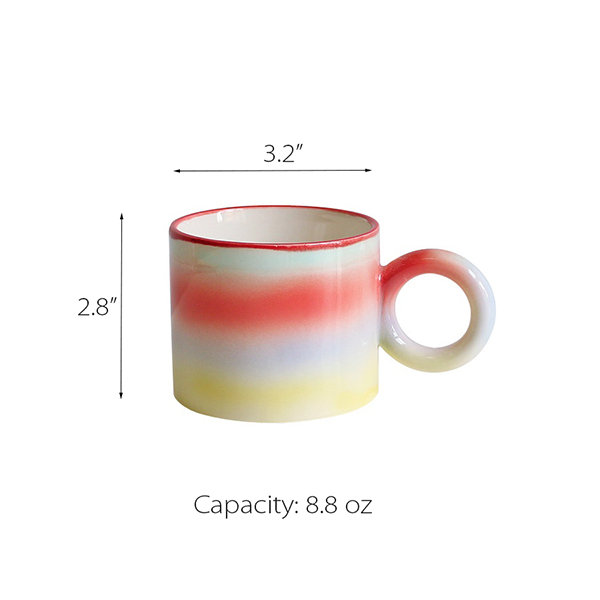 Rainbow Mug - Ceramic - 8.8 Oz