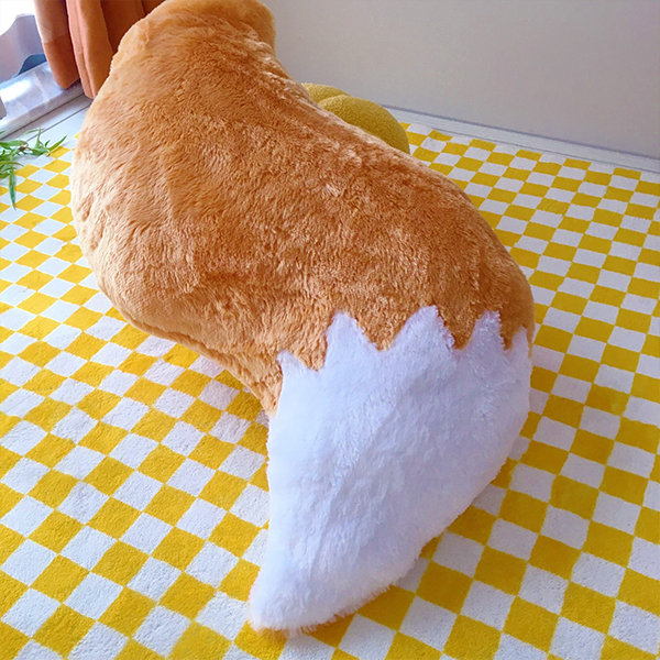 Fox Tail Throw Pillow - Plush