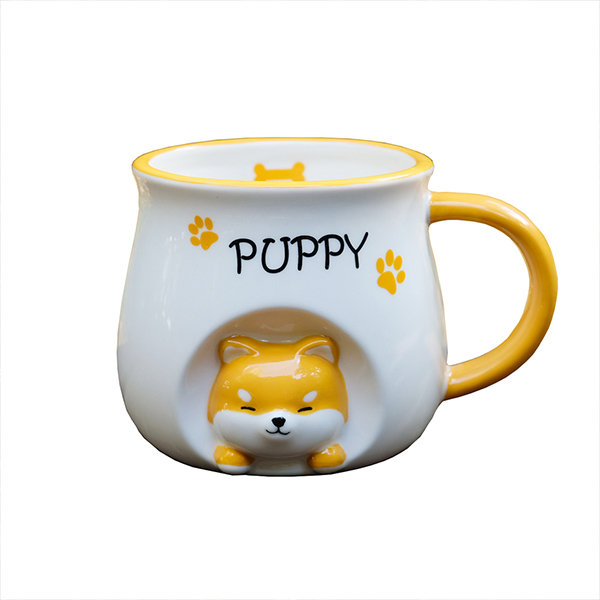 Pudding Dog Coffee Pot and Cup Set - Ceramic - Cartoon-inspired Design -  ApolloBox