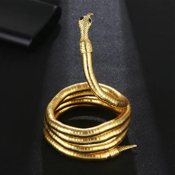 Wrapping Snake Necklace - Alloy - Silver - Golden - ApolloBox