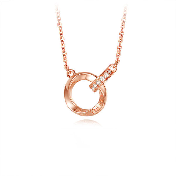 Mobius Strip Necklace - Silver - White Gold - Rose Gold - ApolloBox