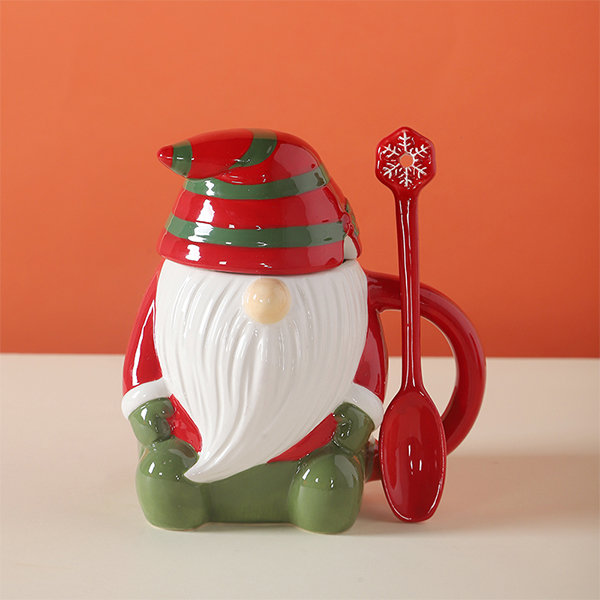 Cute Christmas Mug - Ceramic - Thickened Bottom Design from Apollo Box