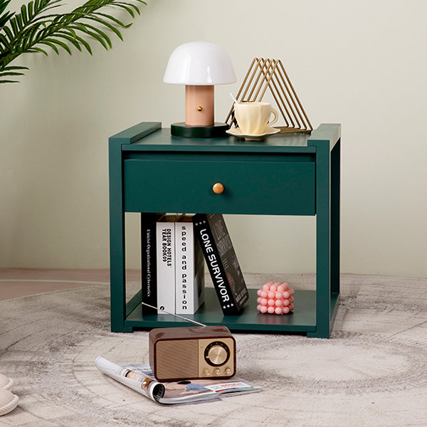 Nordic Minimalist Nightstand - Wood - Modern