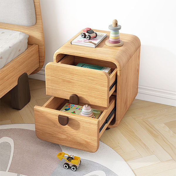 Cute Nightstand - For Kid - With 2 Drawers image