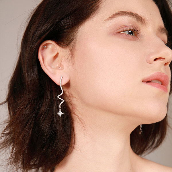 line array earrings