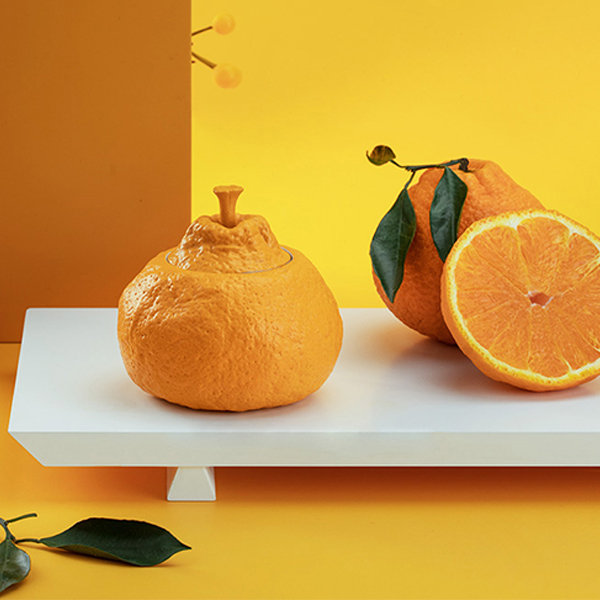Orange Inspired Tea Caddy - Pottery