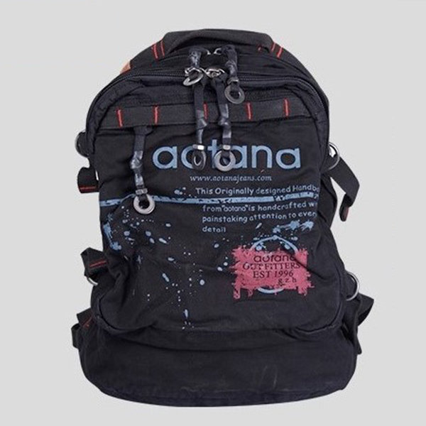 Ultra-Soft Black Canvas Backpack