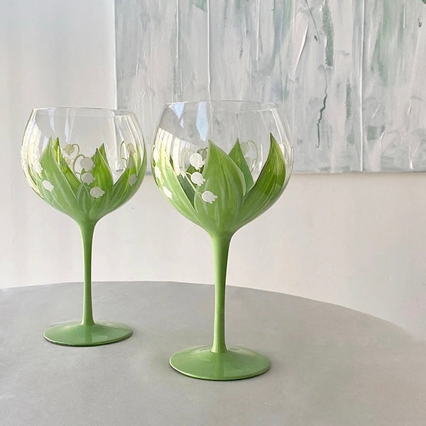 Lily Of The Valley Wine Glass - ApolloBox