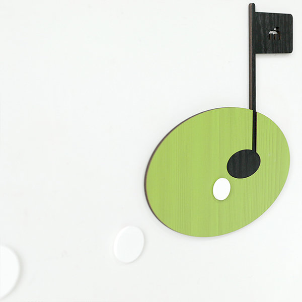 Golf Inspired Clock - Medium Density Fibreboard - Plastic