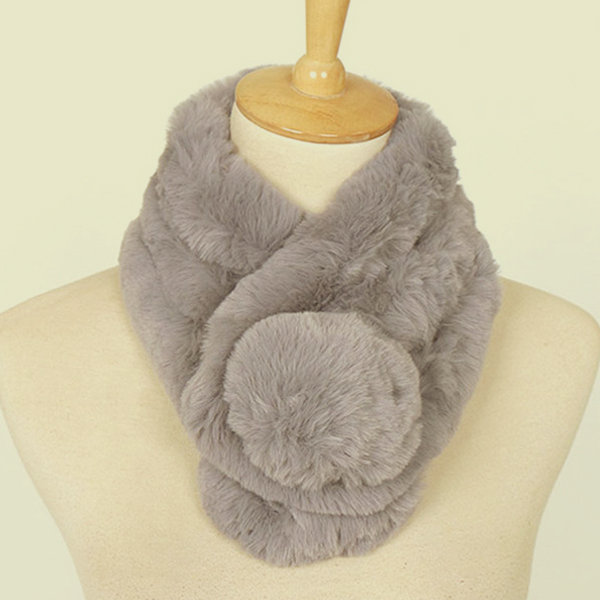 rabbit fur scarf