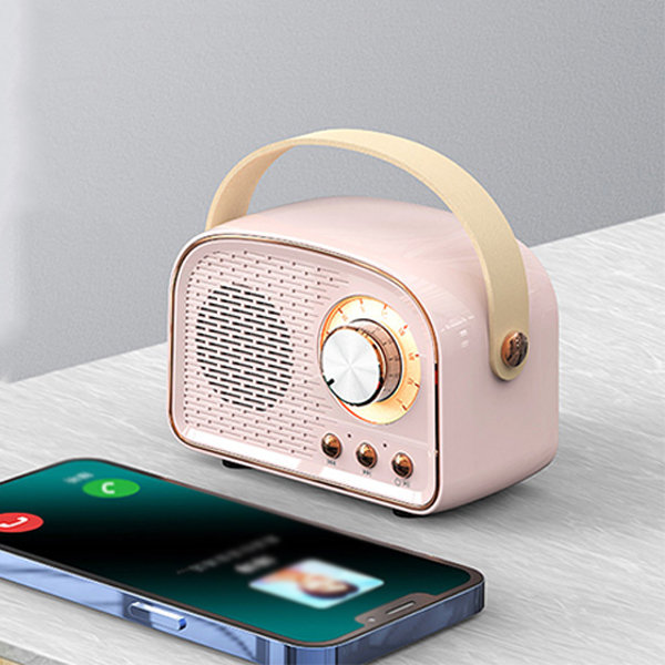 Retro Radio Bluetooth Speaker - ABS - Gold - Black from Apollo Box