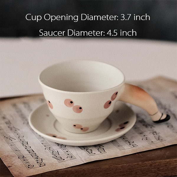 Japanese Sakura Glass Coffee Mug Cute Cat Deer Rabbit Tea Mug Heat  Resistant Glass Tea Cup