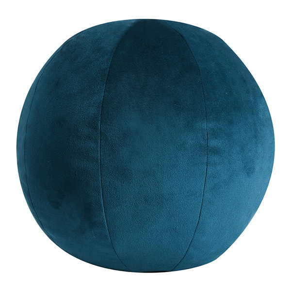 Ball Throw Pillow - Velvet - Gray - White - 6 Colors - ApolloBox