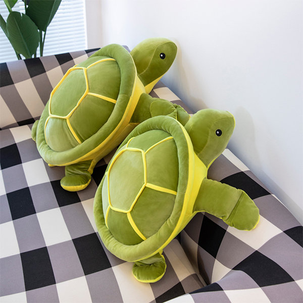 Tortoise Throw Pillow - Plush - Down Cotton - 4 Sizes - Apollobox