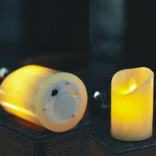 Japanese Style Lantern Candle Holder - MDF - Flax