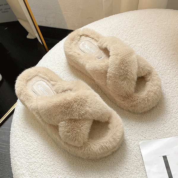 Cross band hot sale slippers