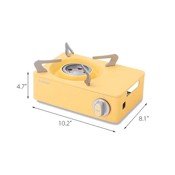 Mini Camping Stove Burner - Alloy - Aluminum - Yellow - White - 3 Colors  from Apollo Box