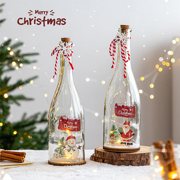 Christmas Bottle Ornament - Glass - 2 Patterns from Apollo Box