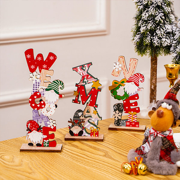 Christmas Wooden Ornaments - Set of 3 - ApolloBox