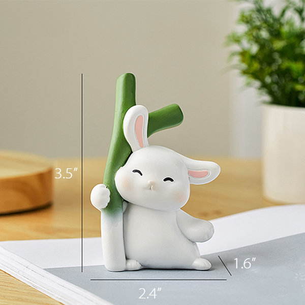 Cute Rabbit Resin Desktop Decor - Scallion - Banana - Garlic - ApolloBox