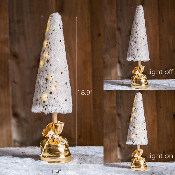 Golden Rattan Christmas Tree - Foam - 2 Sizes - ApolloBox