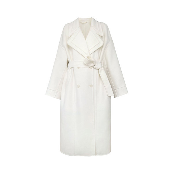 White Wool Coat - Minimalist - 2 Sizes - ApolloBox