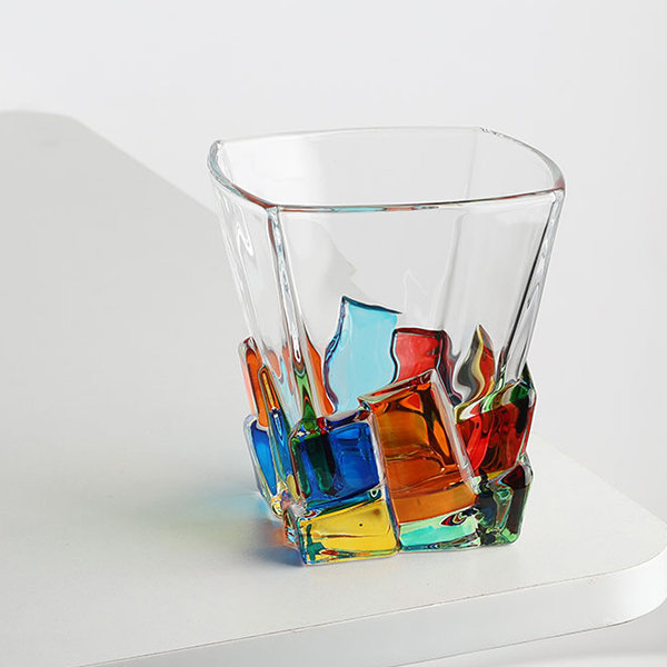 Vintage Stained Glass Cup from Apollo Box