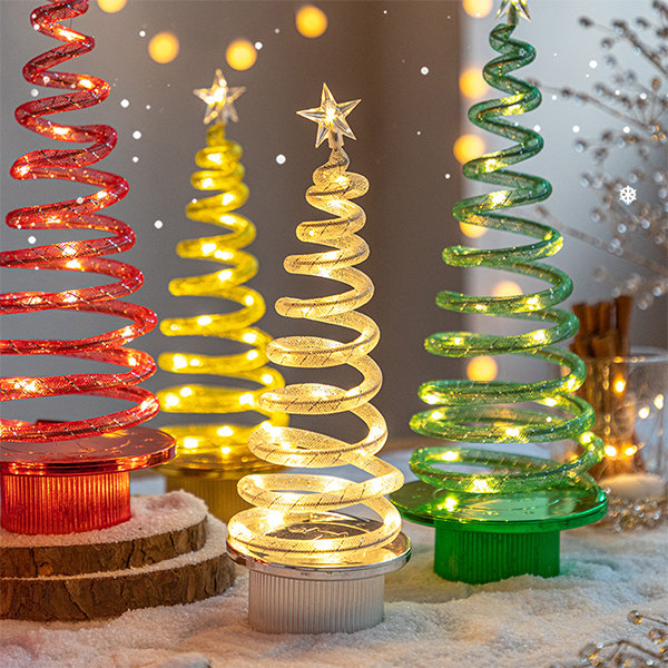 Christmas Tree Light Decoration - Spiral Design - Red - Green from Apollo  Box