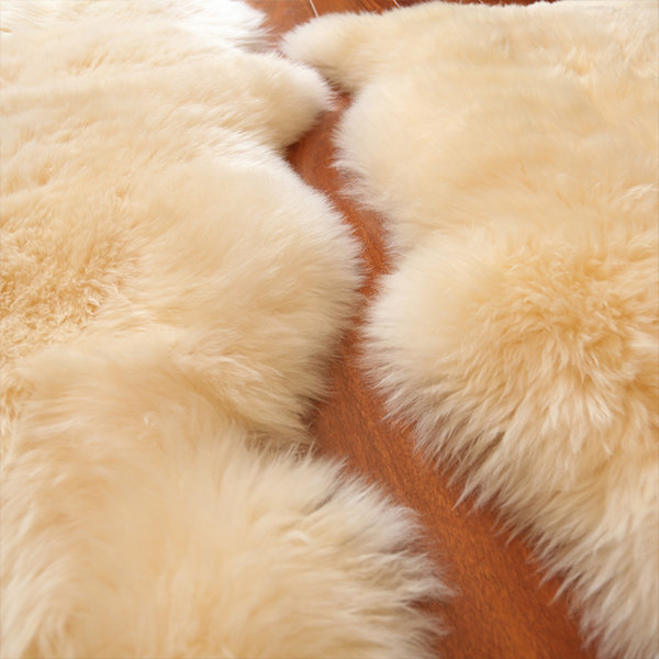 Faux Fur Blanket - Plush - White - Light Brown - 4 Colors - 2