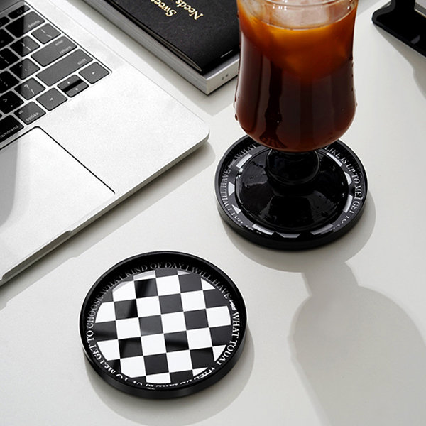 Checkerboard Coaster - Acrylic - Creative