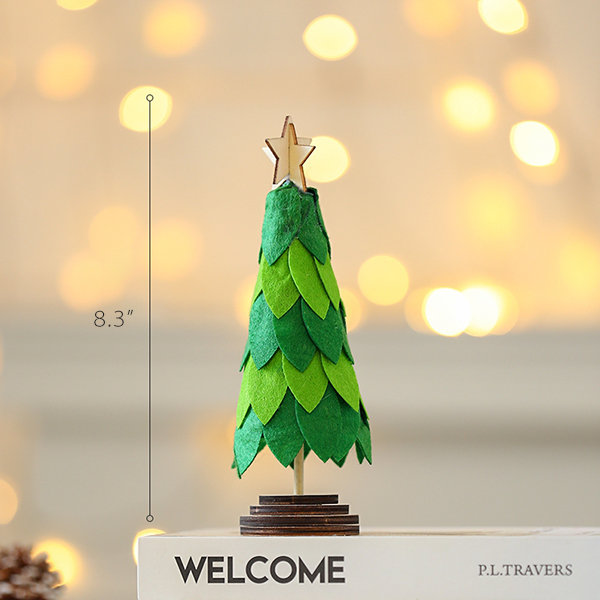 Feather Christmas Tree - Wood - Beautiful Color - ApolloBox